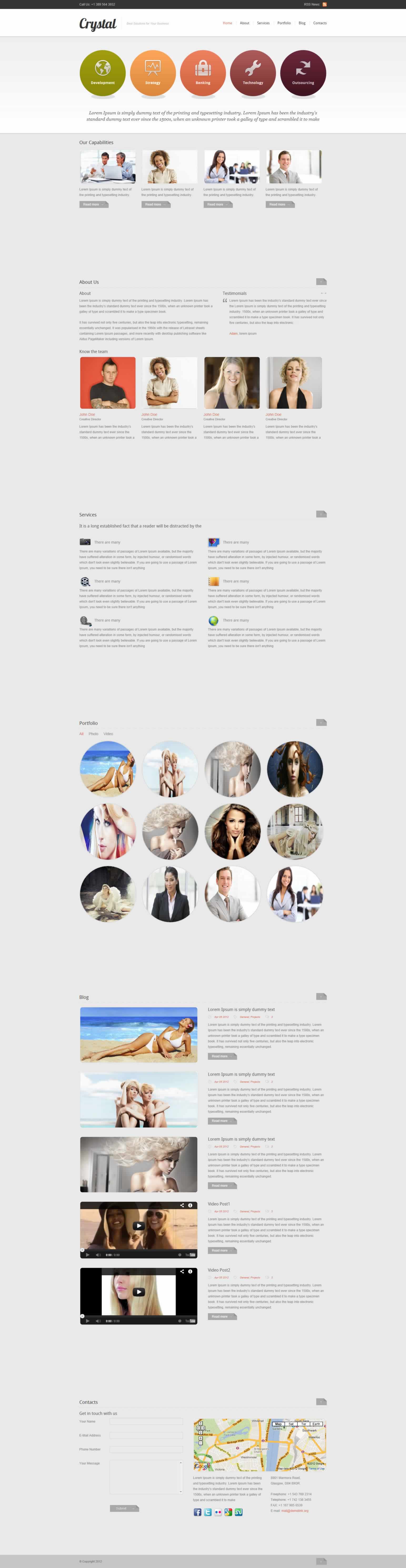 Crystal 1-page Design